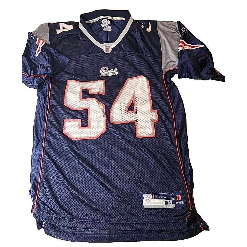 New England Patriots Football Players Jersey 54 Ted Bruschi NFL RBK Mens Medium
